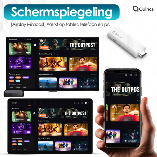 Kijk Live TV met de Quincs Android Stick